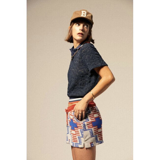 Brixton Women's Retro Mesh Short Sleeve Polo