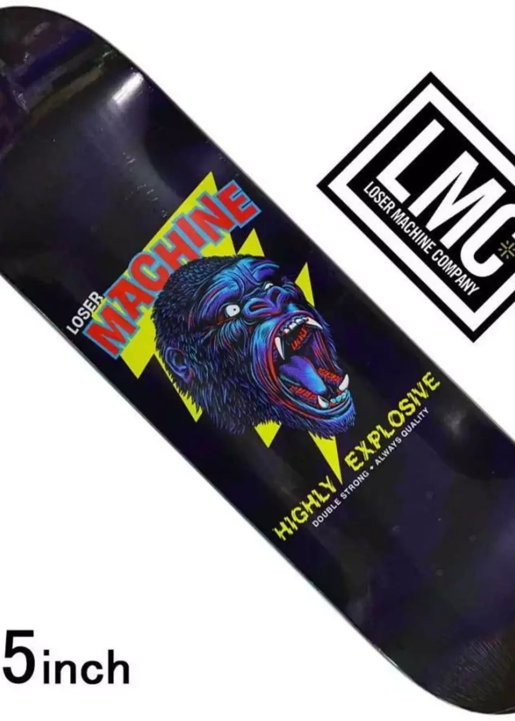 Loser Machine Great Gorilla Skateboard Deck 8.5"