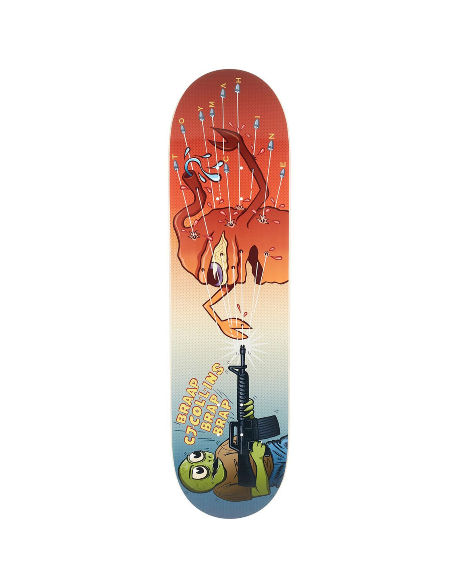 Toy Machine Collins Brap Skateboard Deck 8.38" (Slightly Warped)