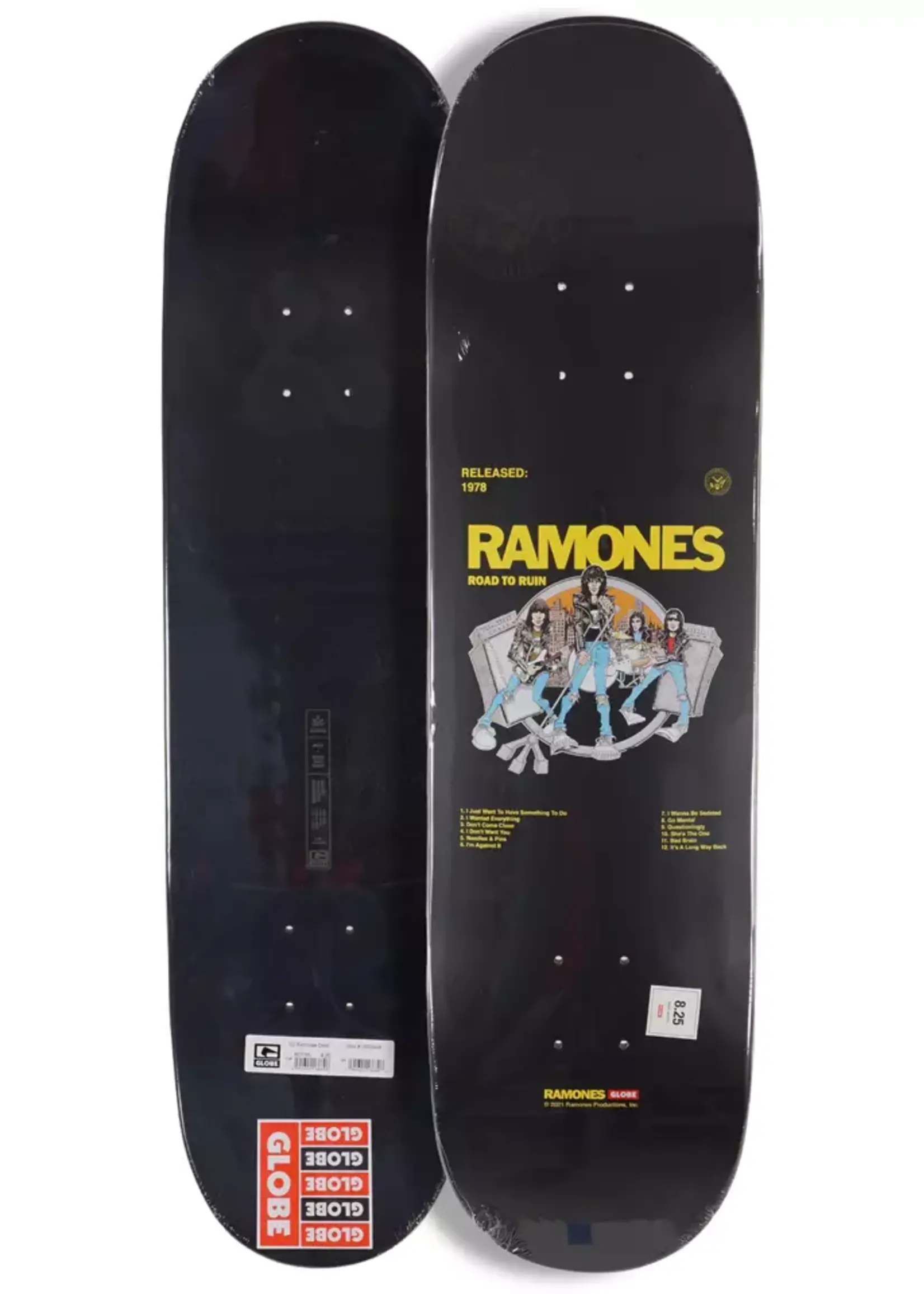 Globe Road To Ruin Album Cover Skateboard Deck 8.25"