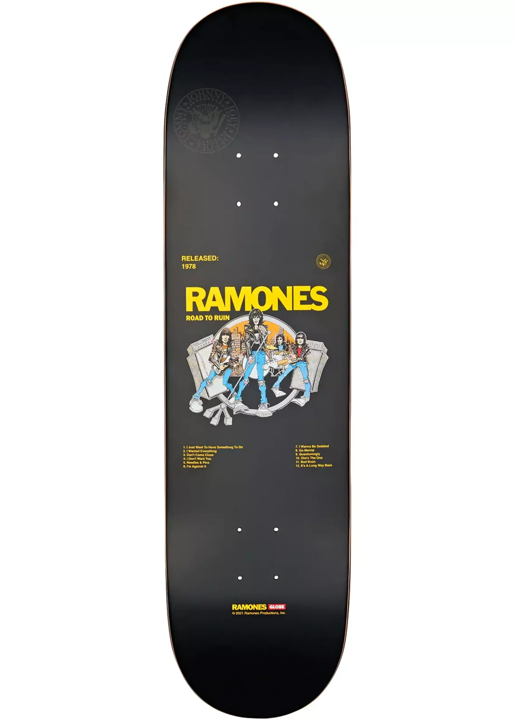 Globe Road To Ruin Album Cover Skateboard Deck 8.25"