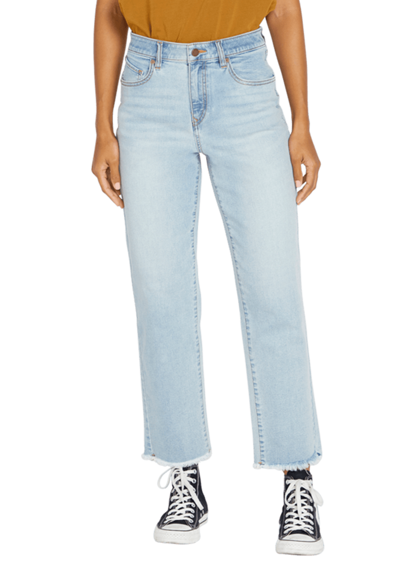 Volcom Women's Stone Step High Rise Pant | Light Denim