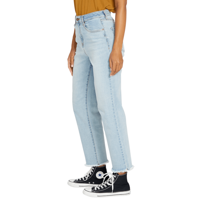 Volcom Women's Stone Step High Rise Pant | Light Denim