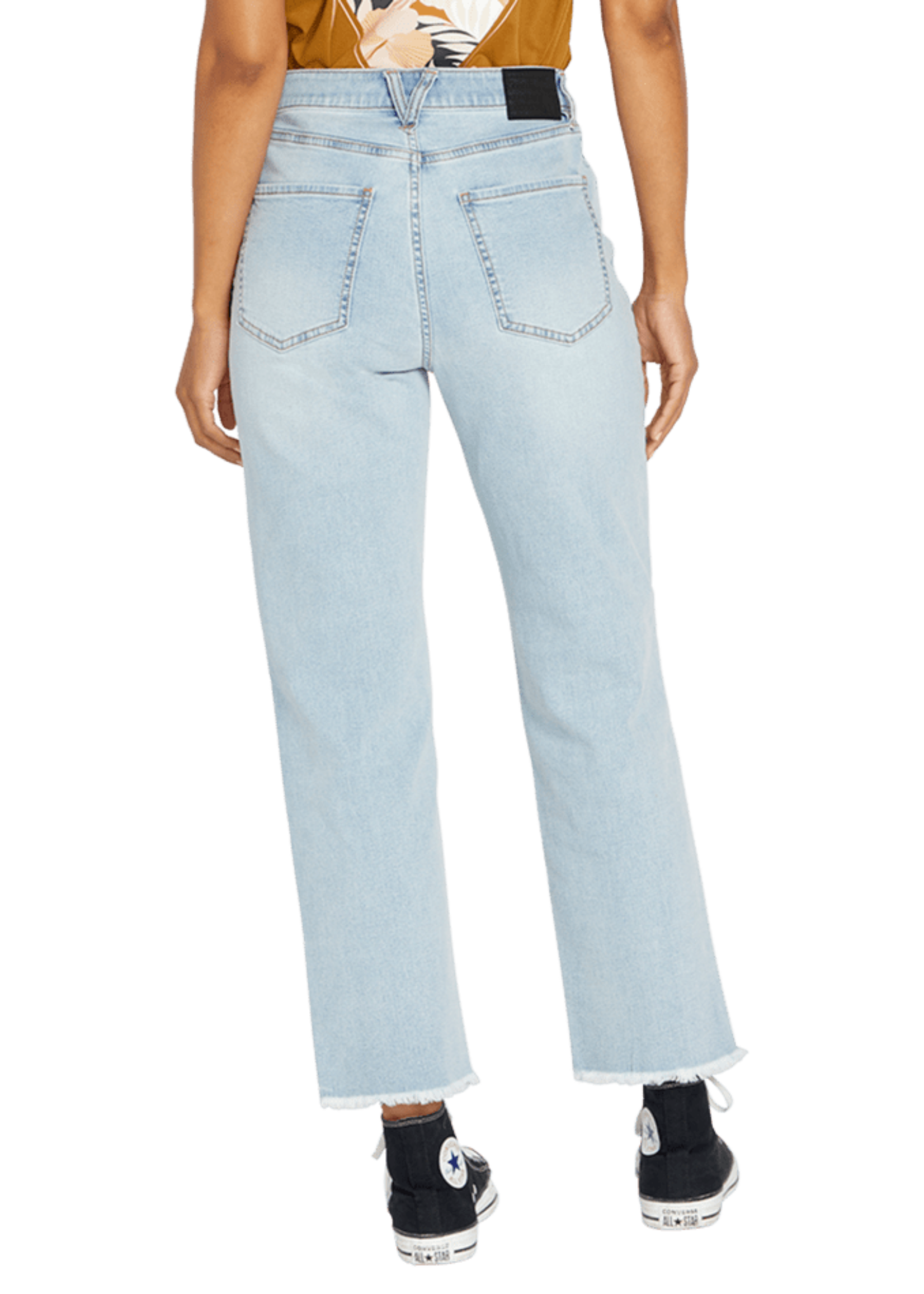 Volcom Women's Stone Step High Rise Pant | Light Denim