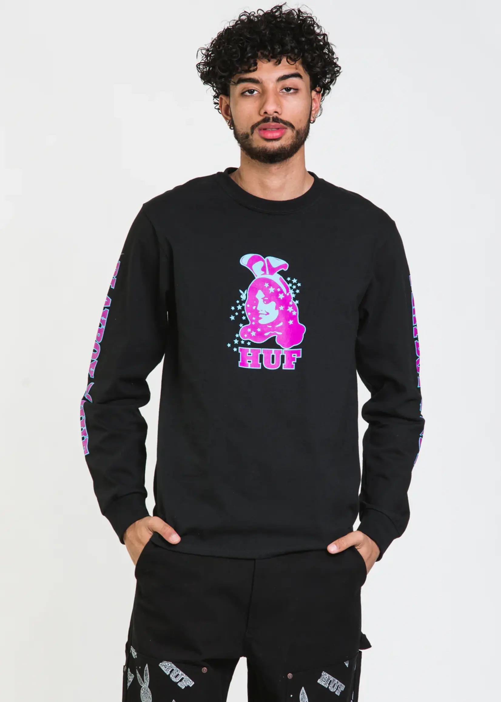 HUF Men's Bunny Long Sleeve Tee