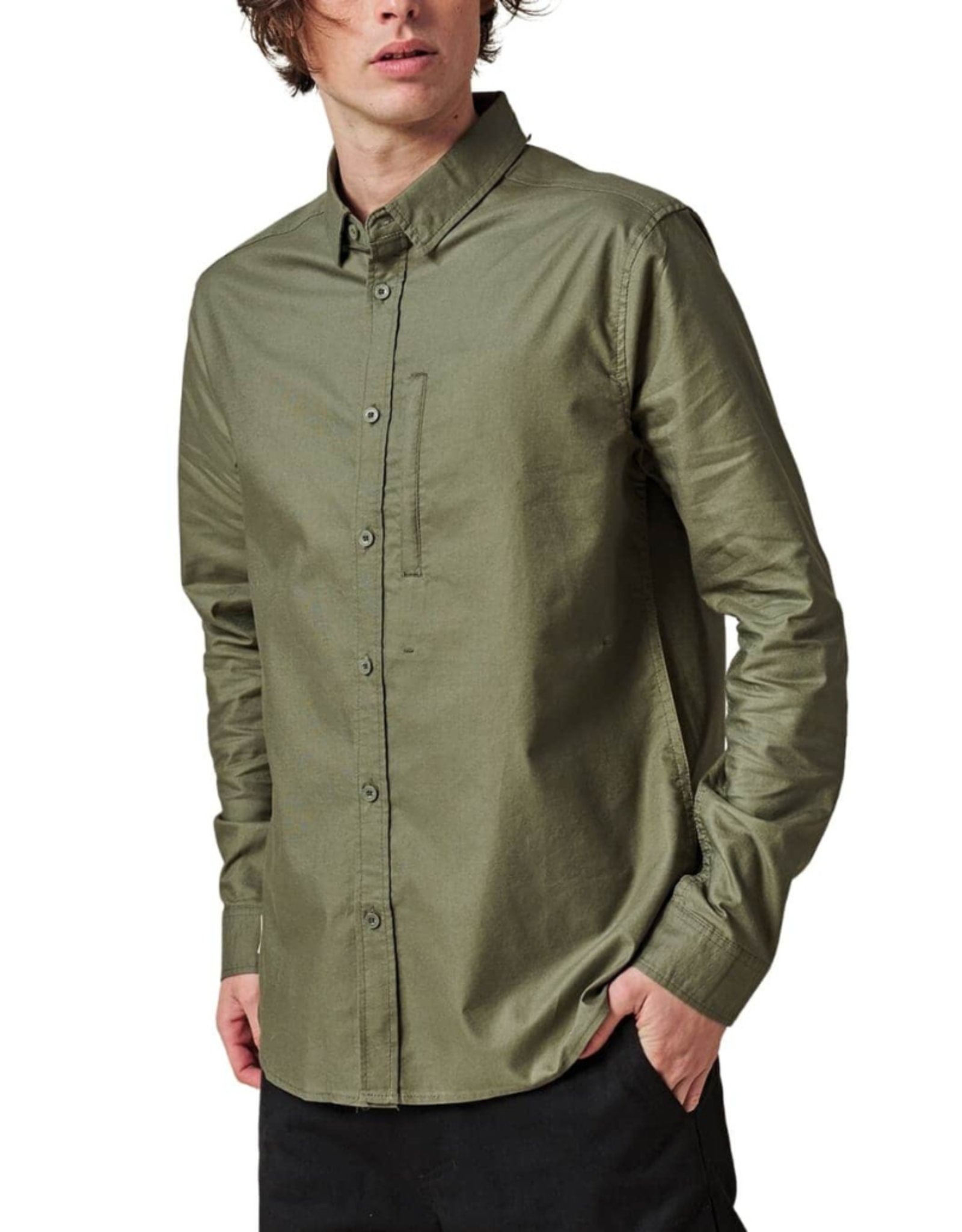 GLOBE Men's Foundation Long Sleeve Button up