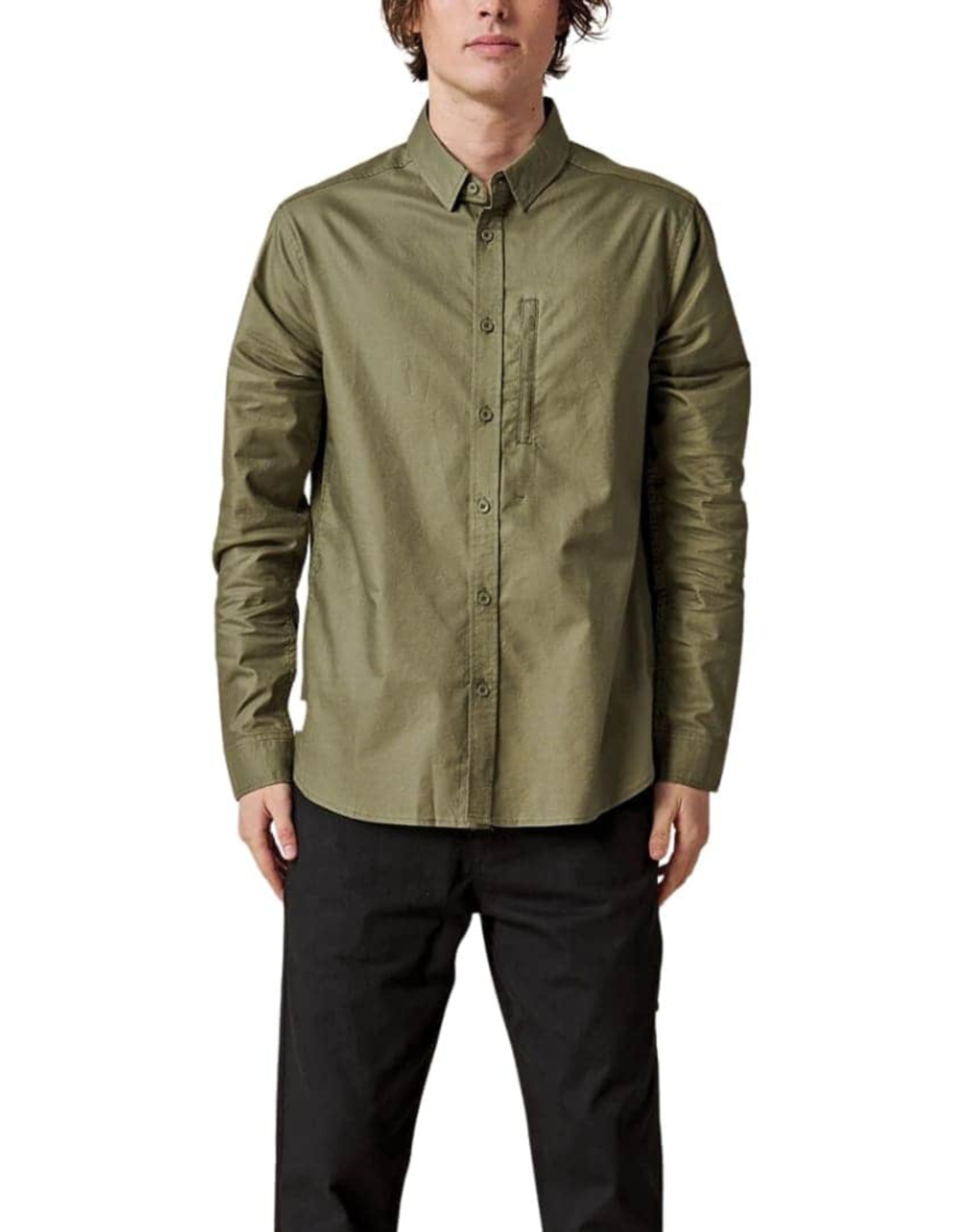 GLOBE Men's Foundation Long Sleeve Button up