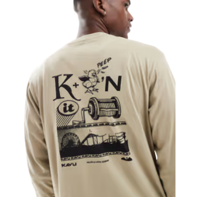 KAVU Men's Puzzle Time Long Sleeve Tee