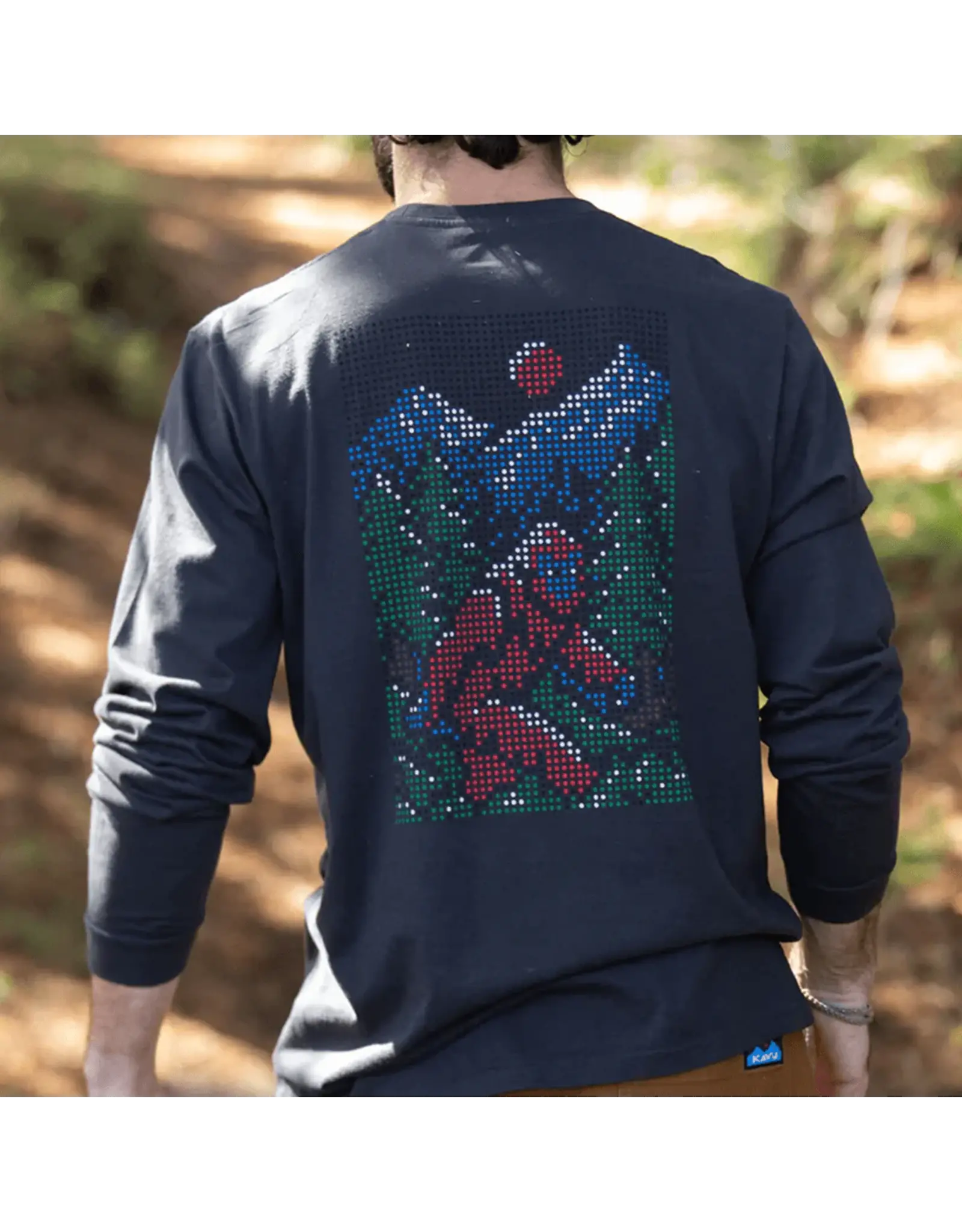 KAVU Men's Sasquatch To Dot Long Sleeve Tee