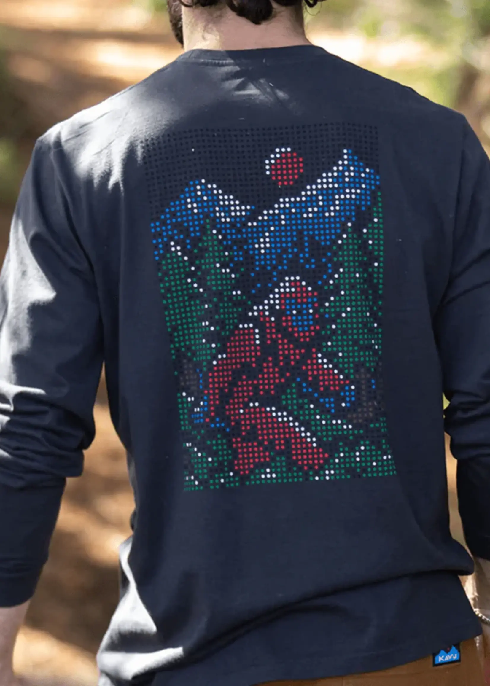 KAVU Men's Sasquatch To Dot Long Sleeve Tee