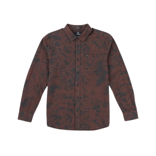 Volcom Men's Tie Dye Flannel Long Sleeve