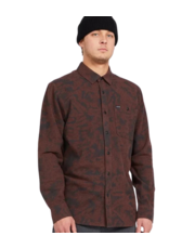 Volcom Men's Tie Dye Flannel Long Sleeve