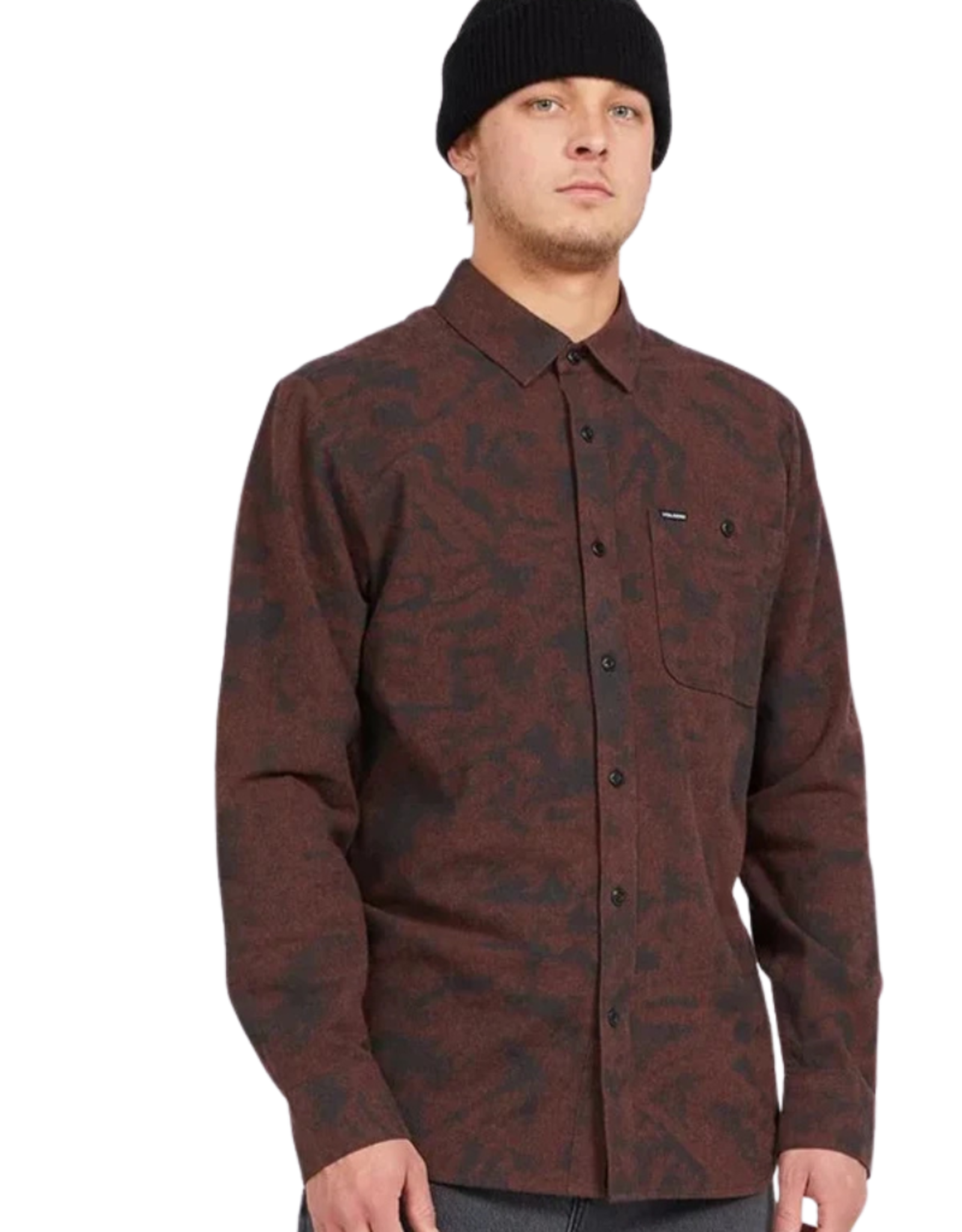 Volcom Men's Tie Dye Flannel Long Sleeve