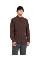 Volcom Men's Tie Dye Flannel Long Sleeve