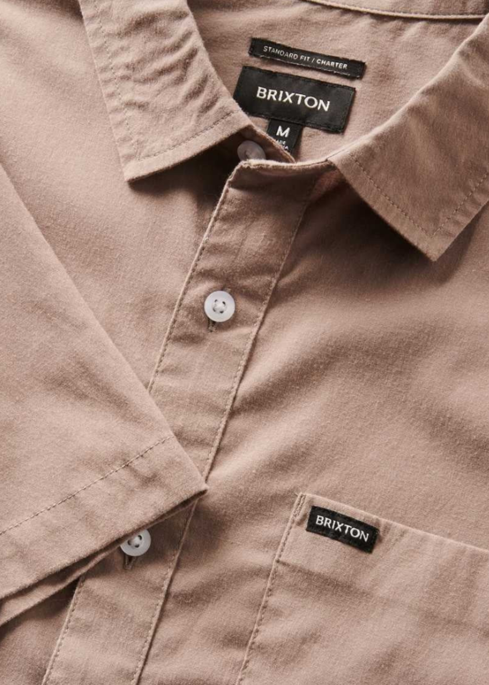 Brixton Men's Charter SOL Wash Short Sleeve Woven Shirt