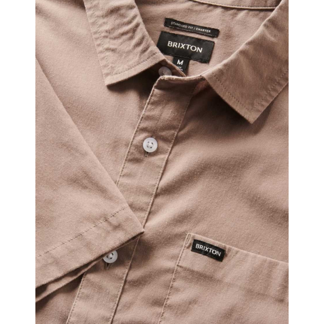 Brixton Men's Charter SOL Wash Short Sleeve Woven Shirt