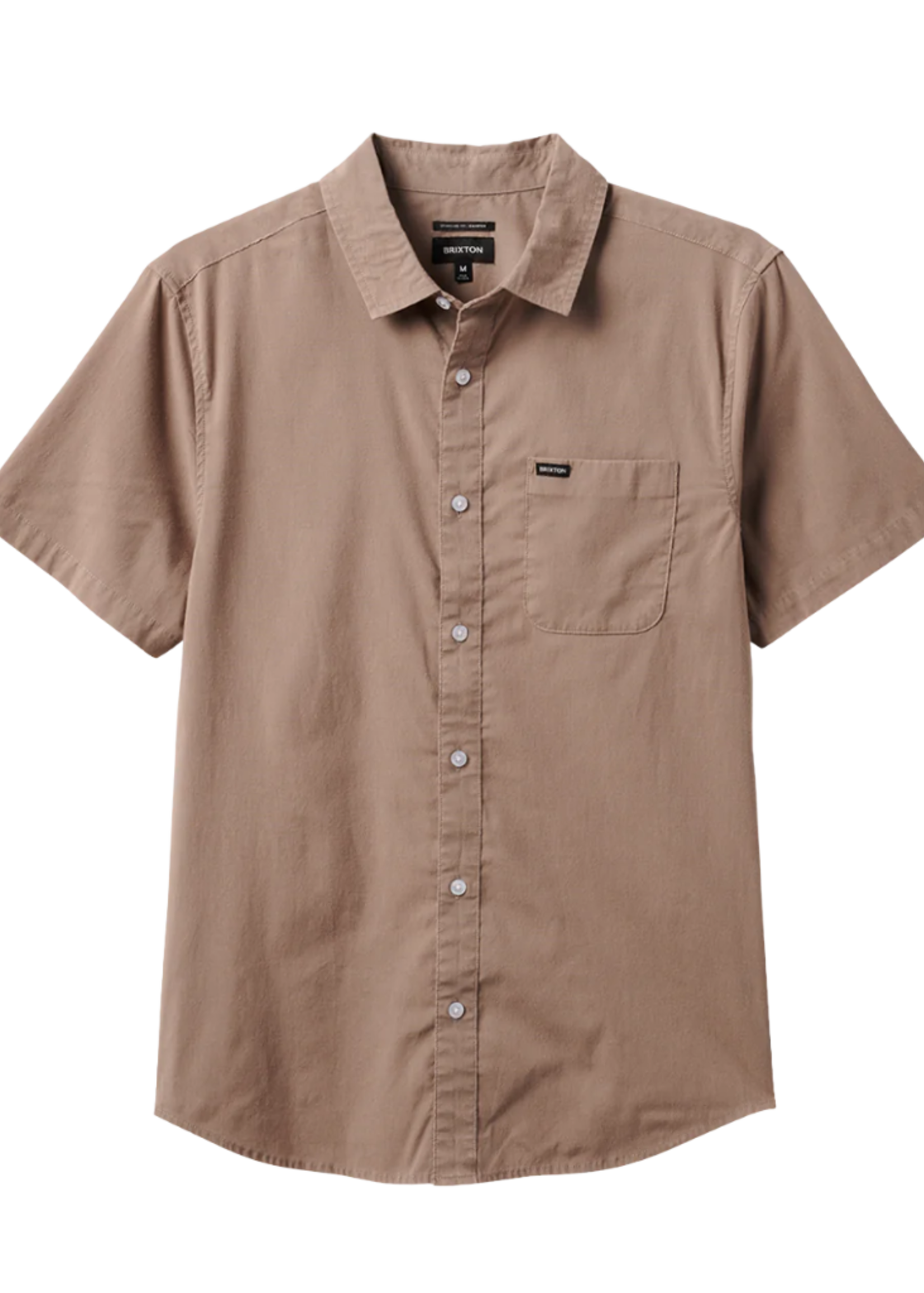 Brixton Men's Charter SOL Wash Short Sleeve Woven Shirt