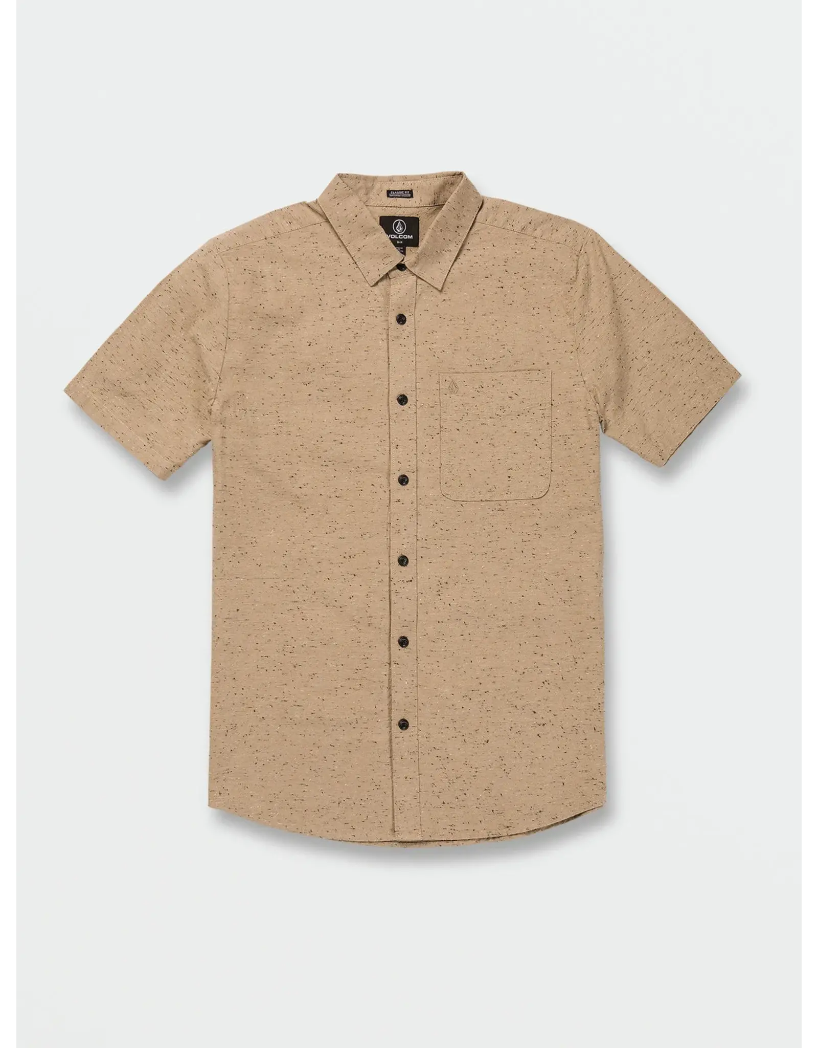 Volcom Men's Date Knight Short Sleeve Button up Shirt