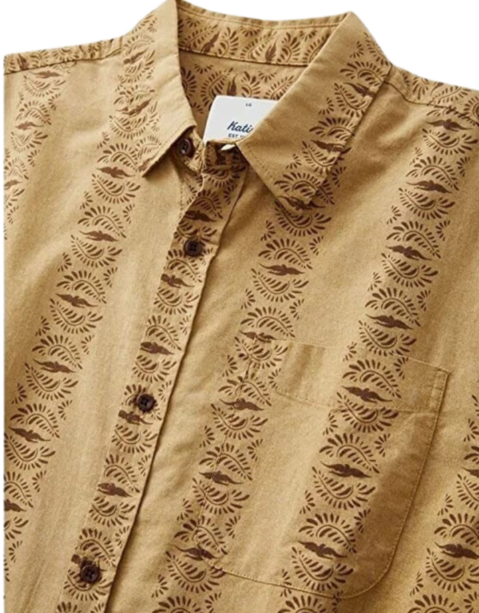 Katin Men's Dove Woven Sort Sleeve Button Up