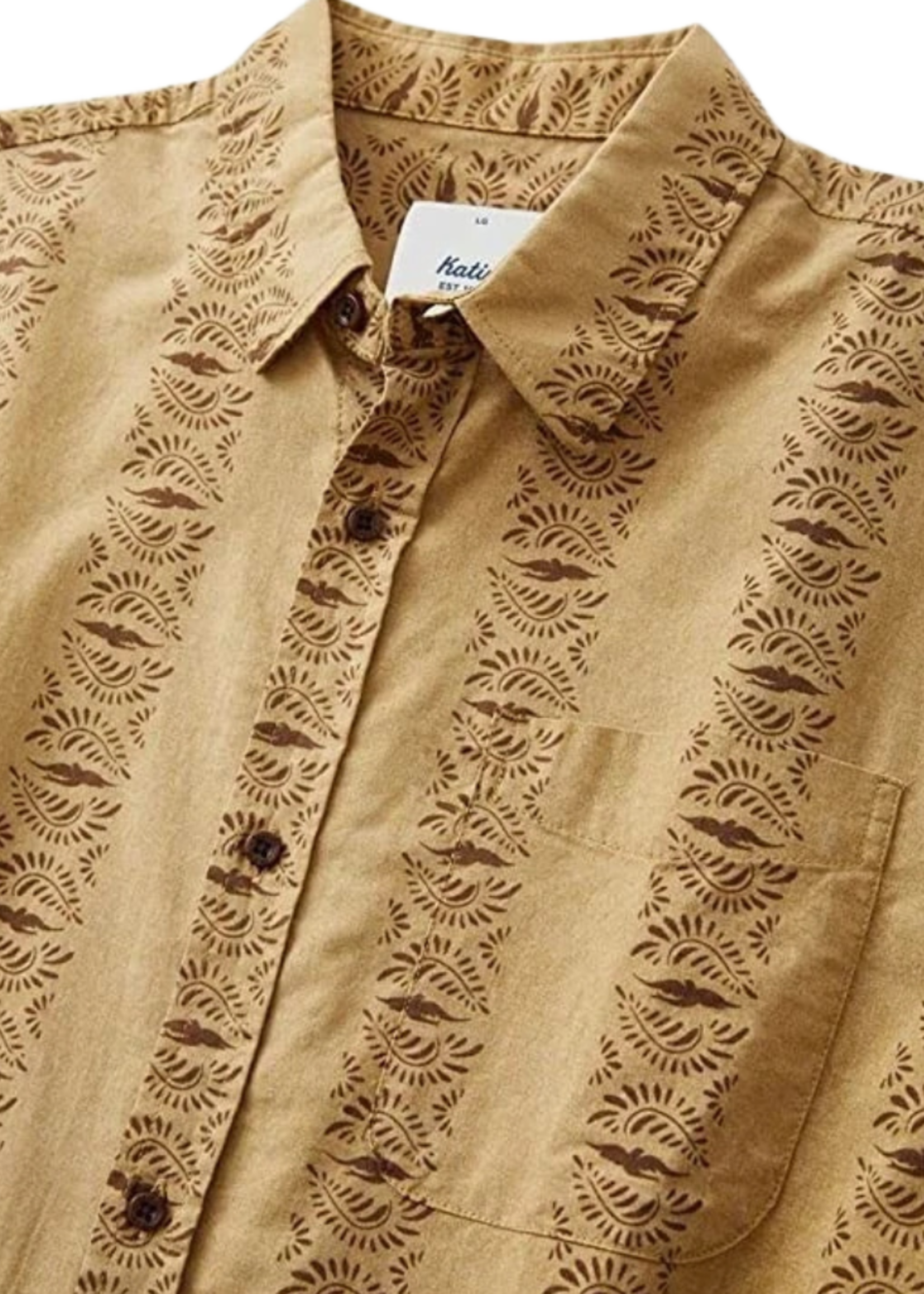 Katin Men's Dove Woven Sort Sleeve Button Up