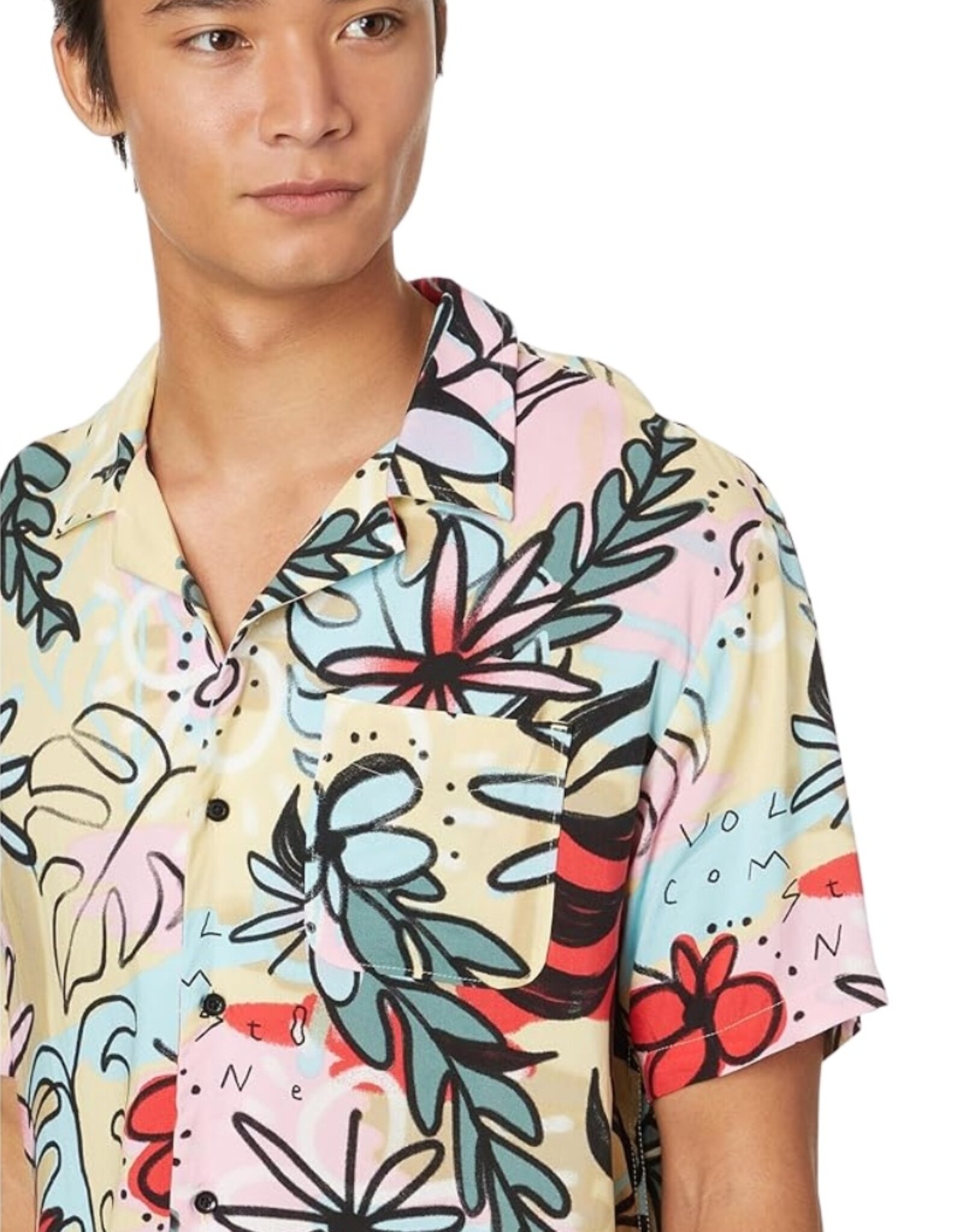 Volcom Men's Purestone Short Sleeve Button Up