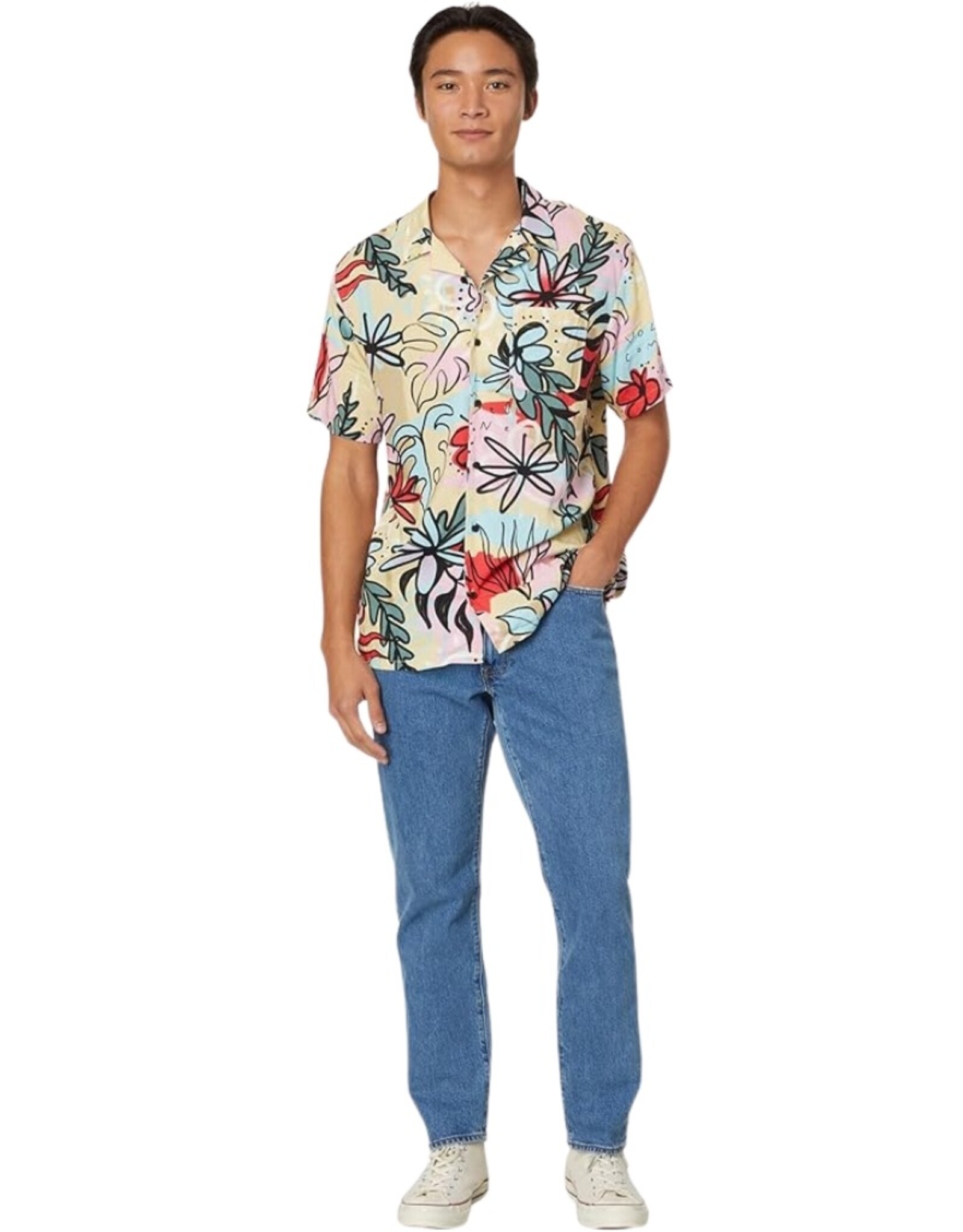 Volcom Men's Purestone Short Sleeve Button Up