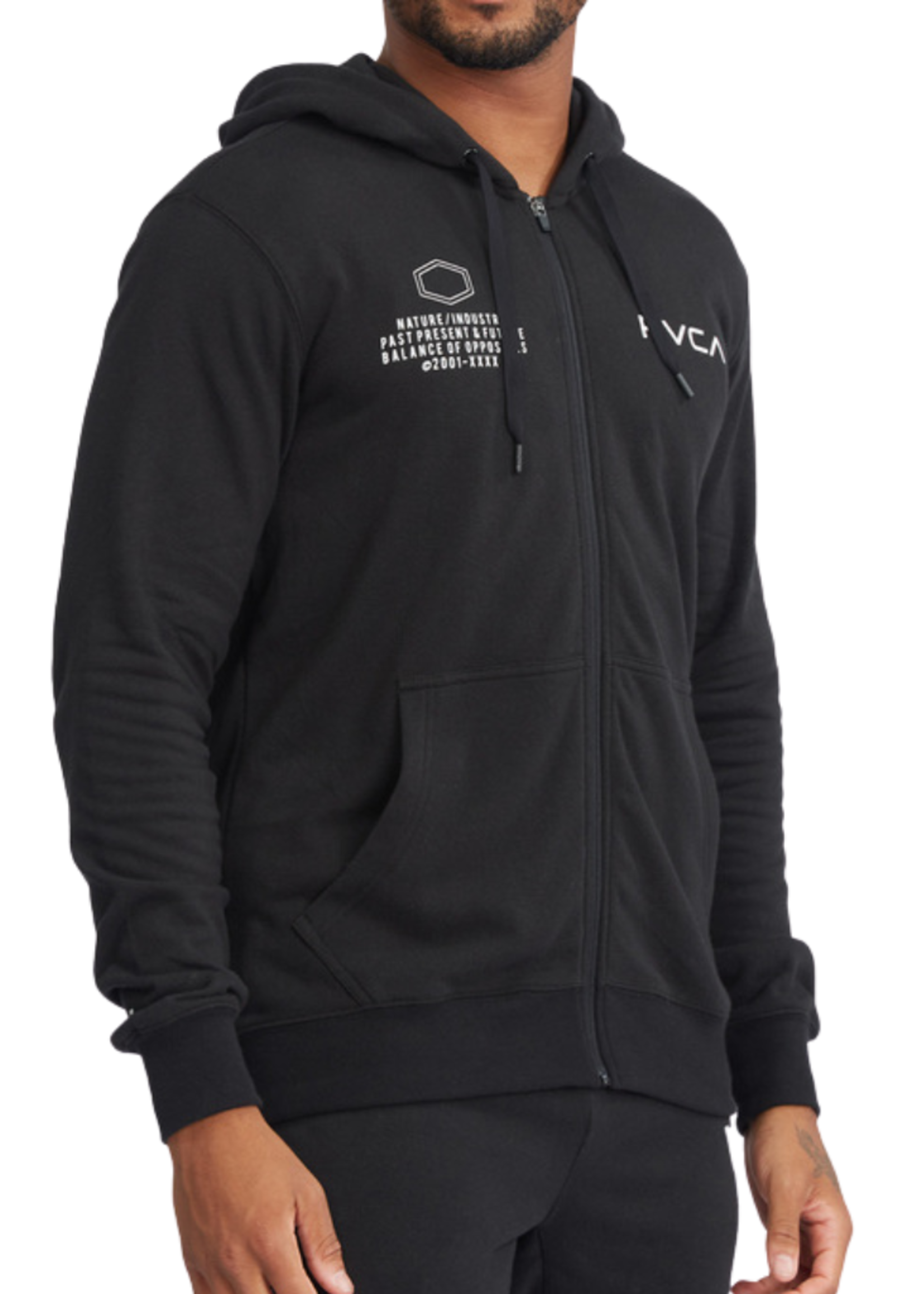 RVCA Men's Swift Pin Hex Full Zip Hoodie