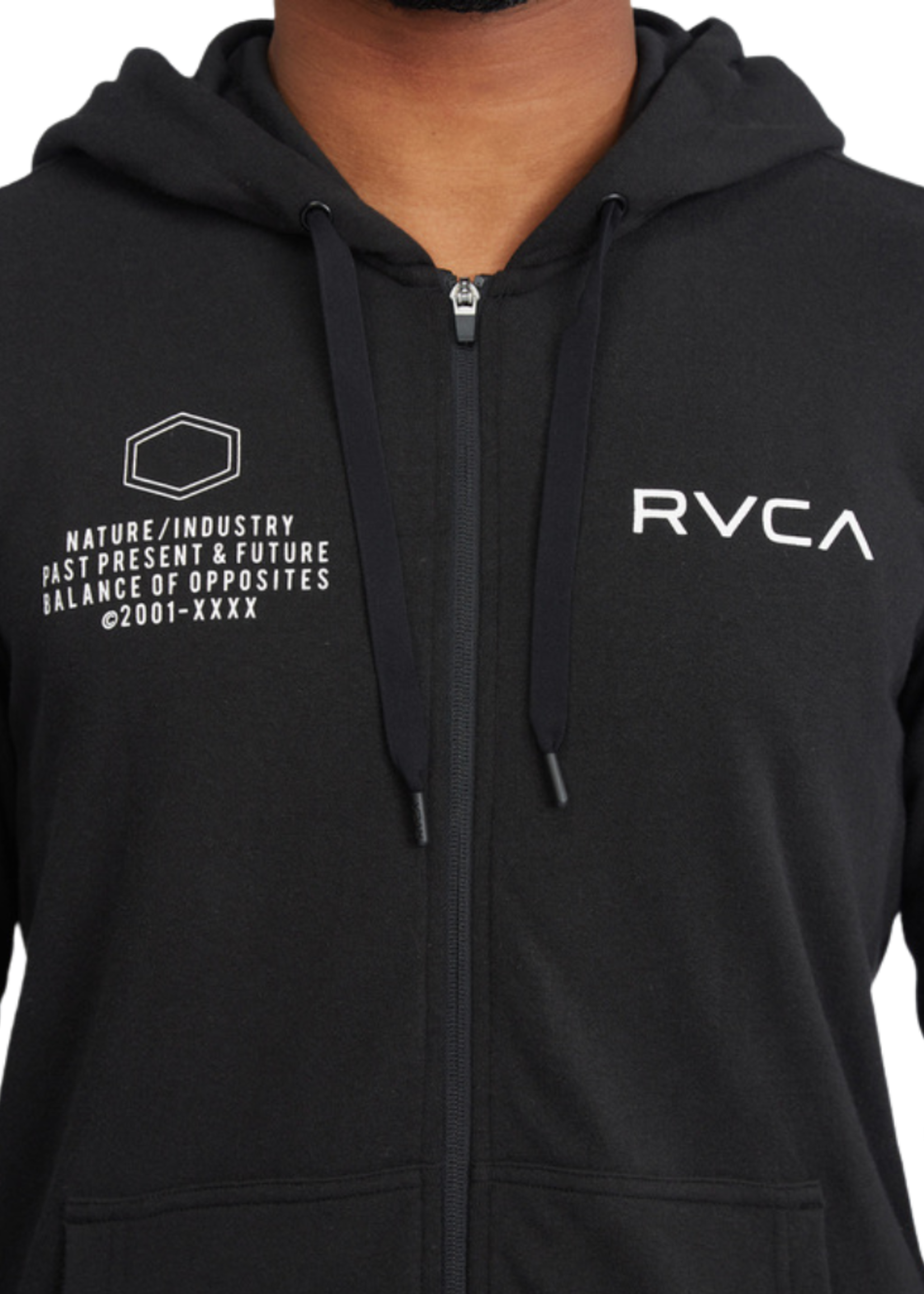 RVCA Men's Swift Pin Hex Full Zip Hoodie