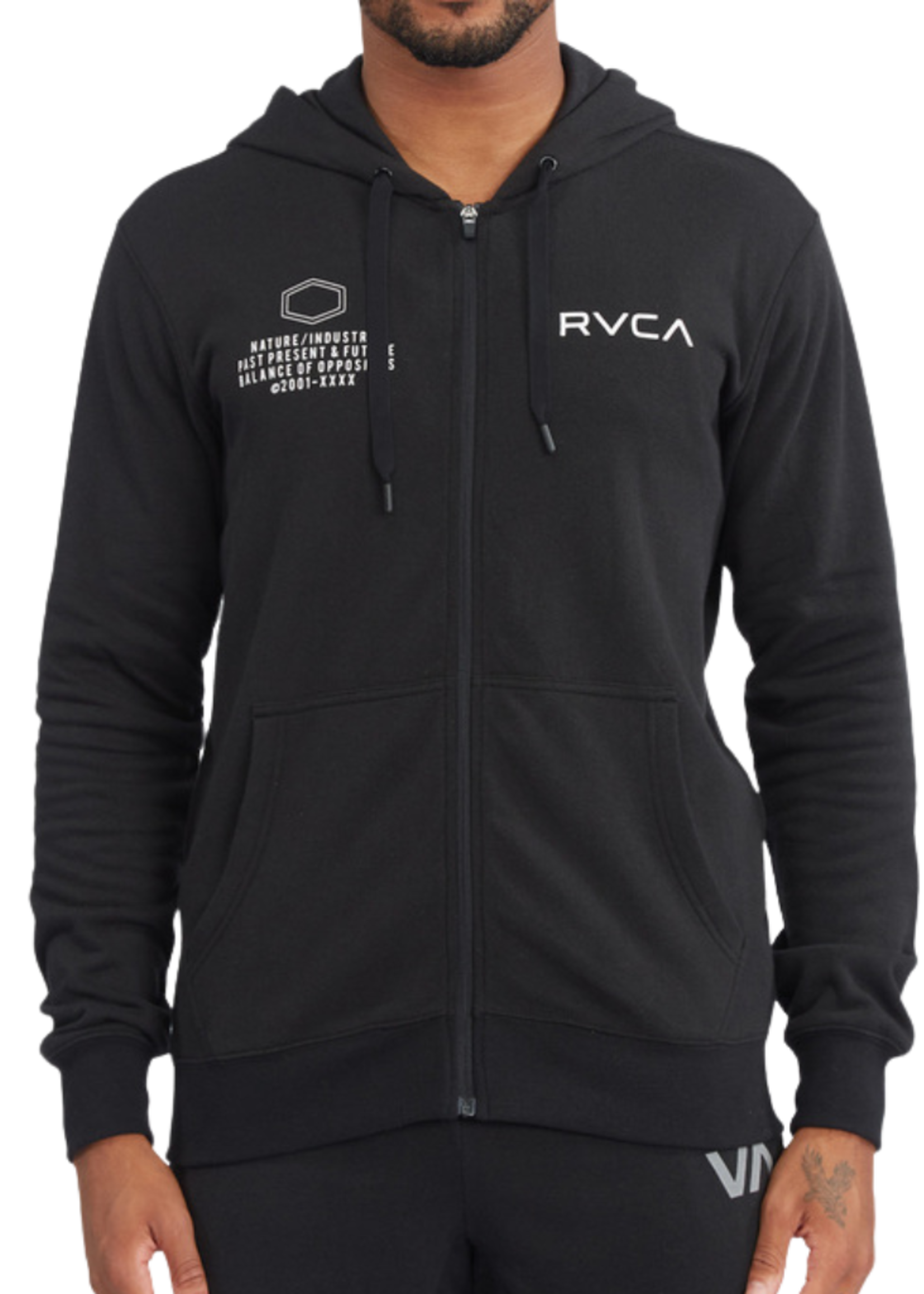 RVCA Men's Swift Pin Hex Full Zip Hoodie