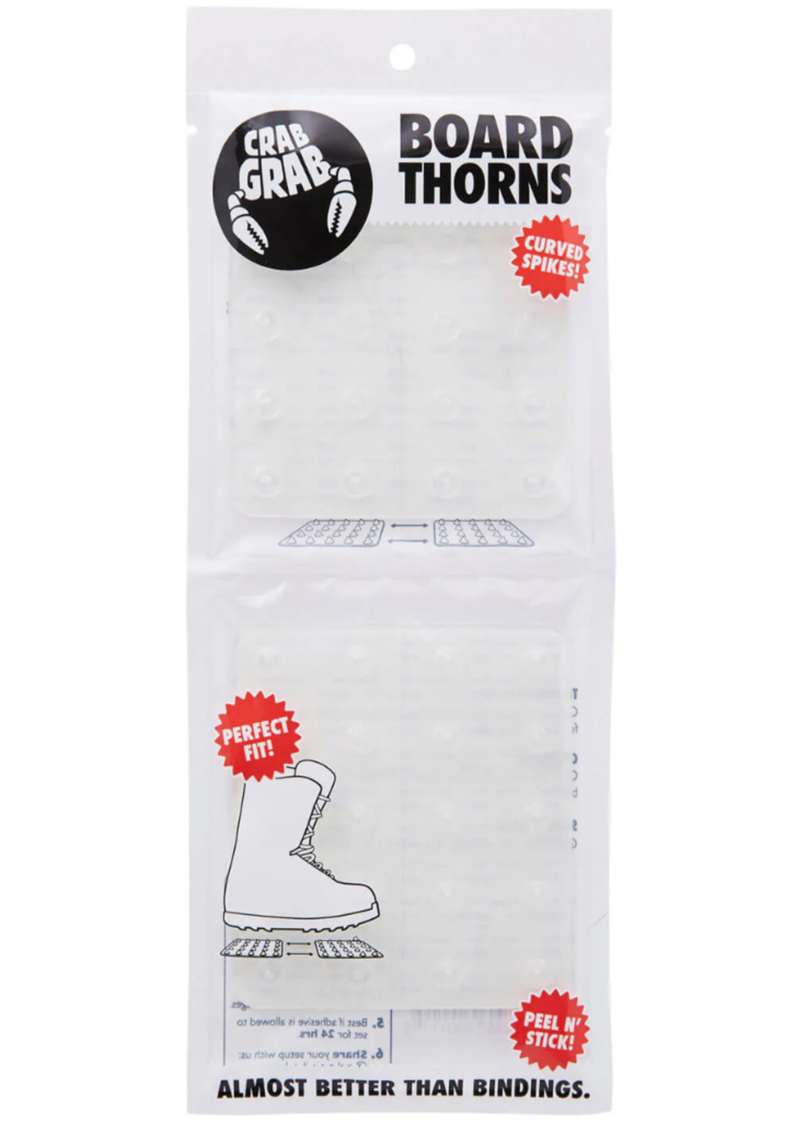 Crab Grab Clear Board Thorns Stomp Pad