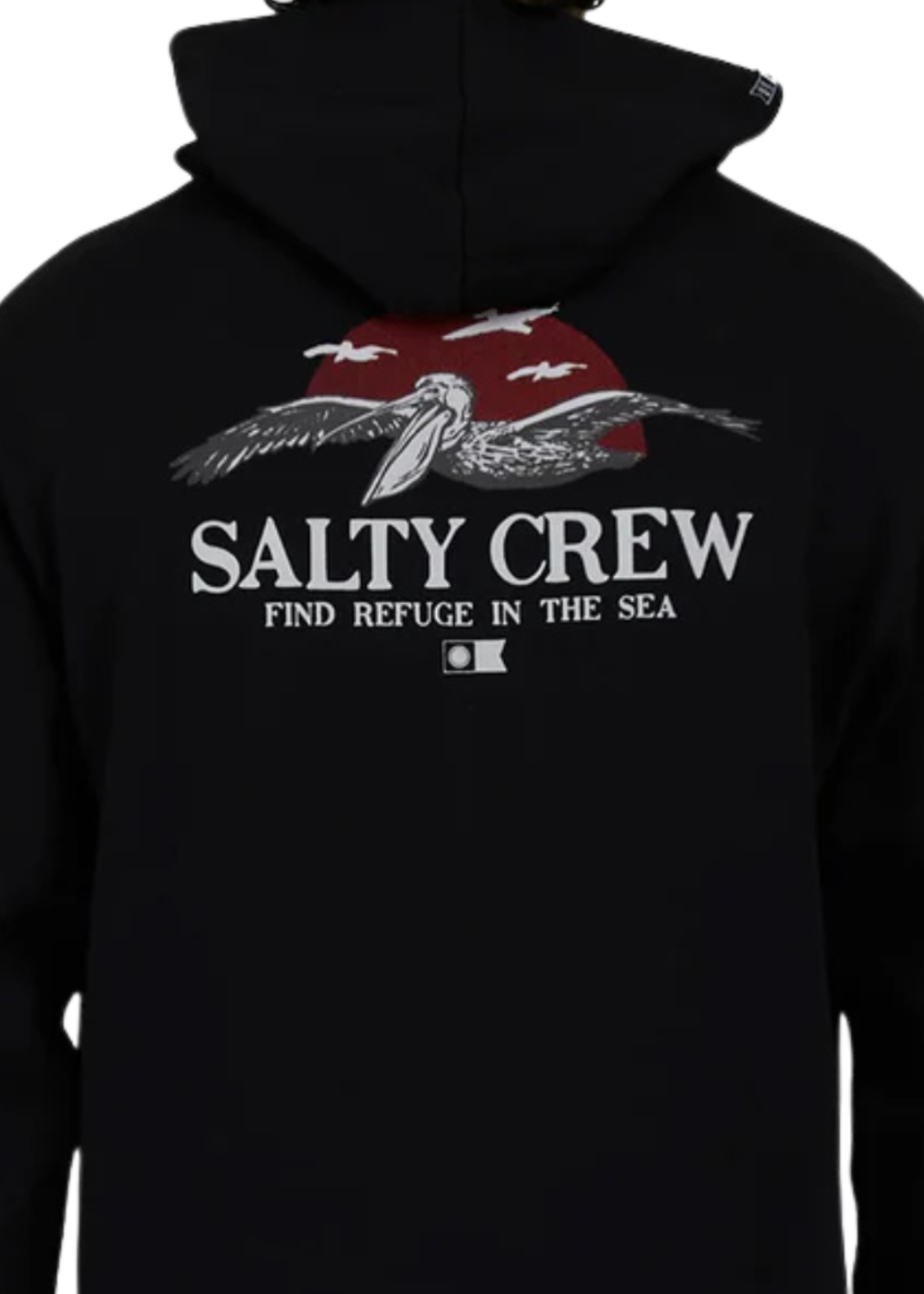 Salty Crew Men's Soarin Black Hood Fleece