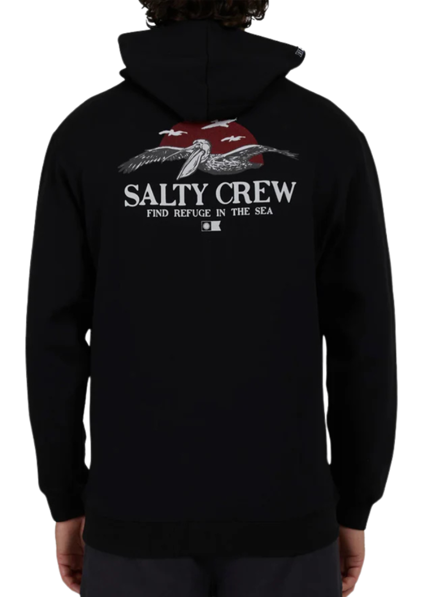 Salty Crew Men's Soarin Black Hood Fleece