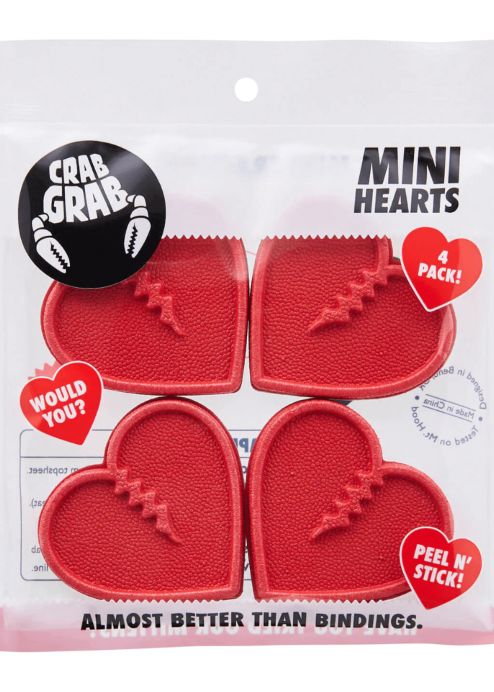 Crab Grab Mini Hearts Grip Stomp Pad