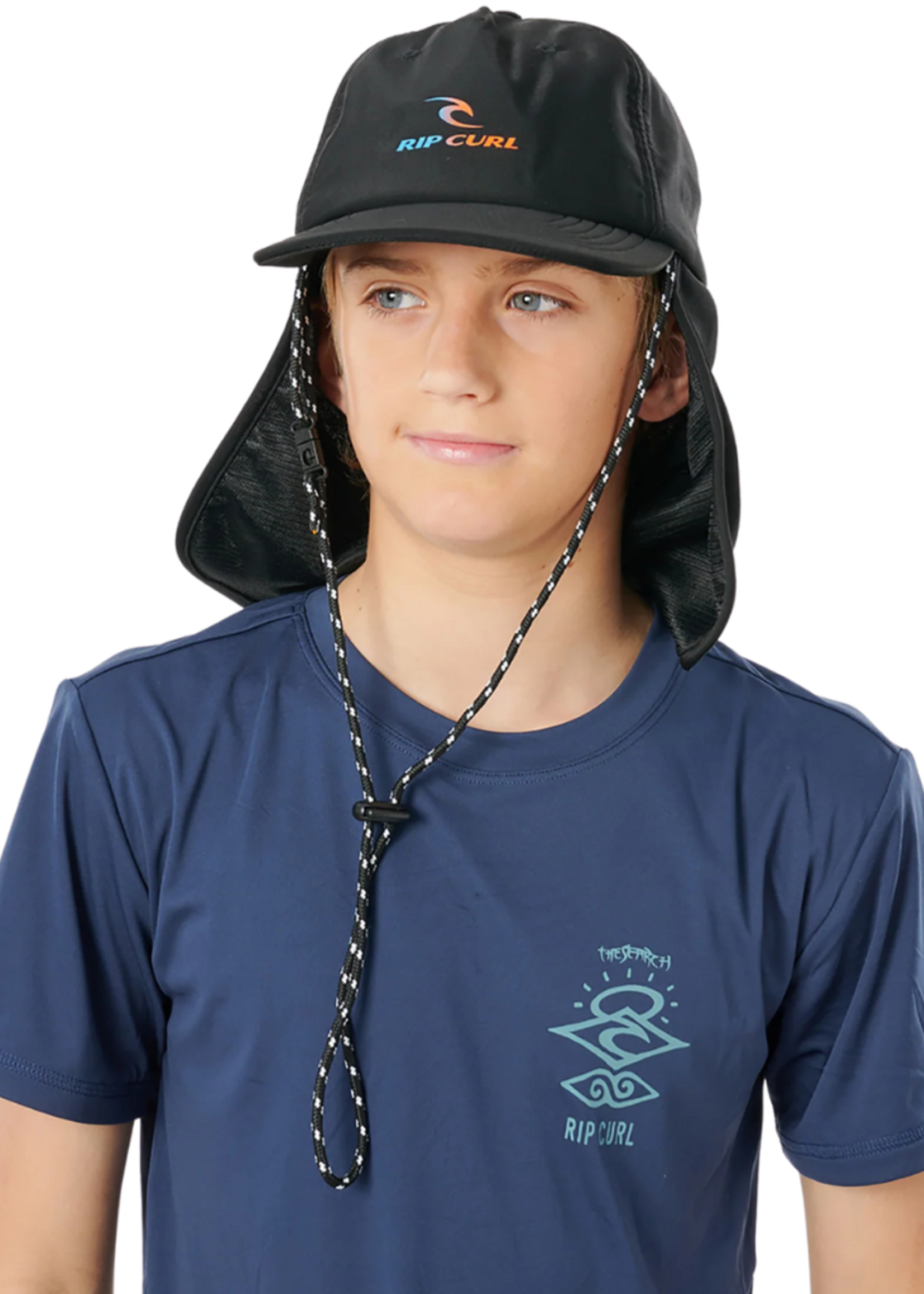 Rip Curl Kids Beach Boy Sunshield Cap | Black