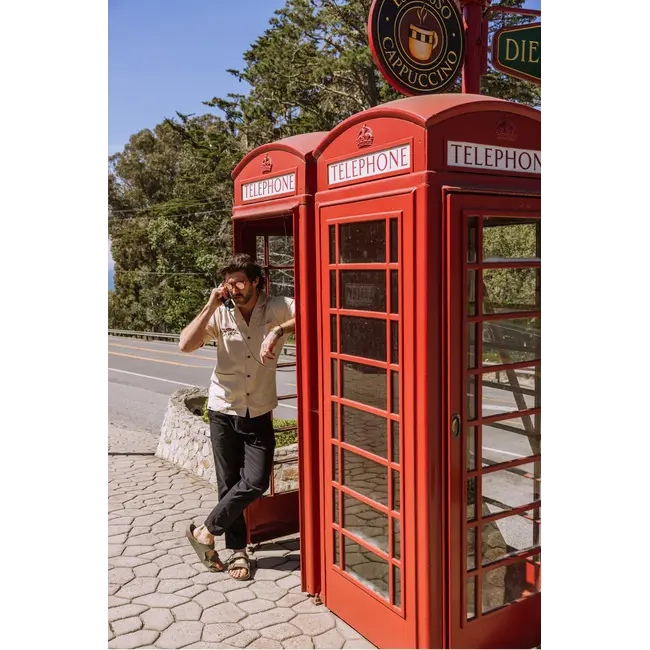 KAVU Men's Bay Beach Short Sleeve Button Up