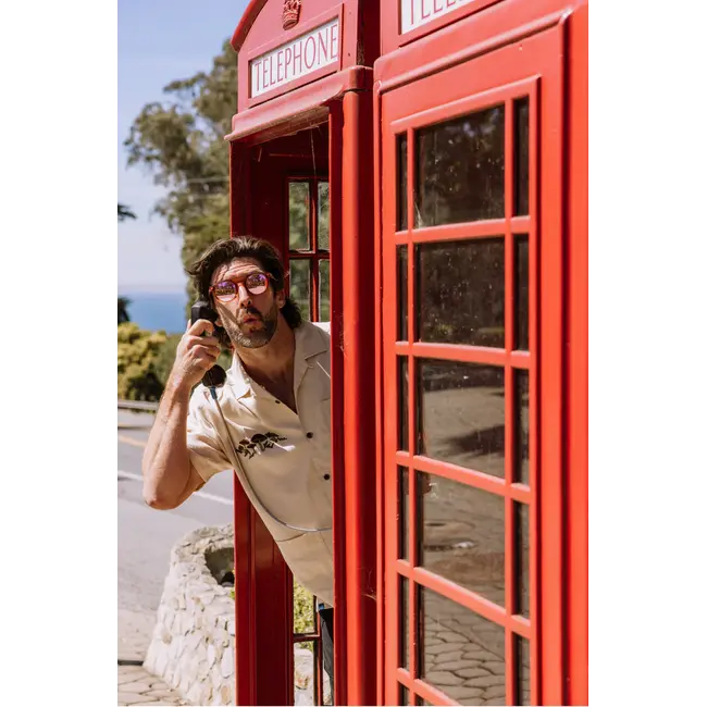 KAVU Men's Bay Beach Short Sleeve Button Up