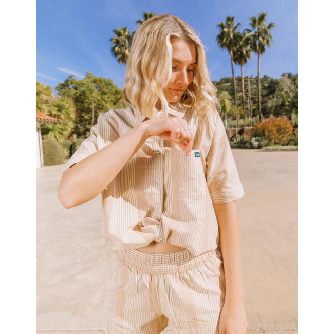 KAVU Women's Fairhope Short Sleeve Button up