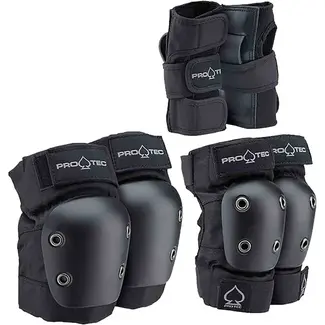Pro-Tec Adult 3 Pack Skate Pad Set