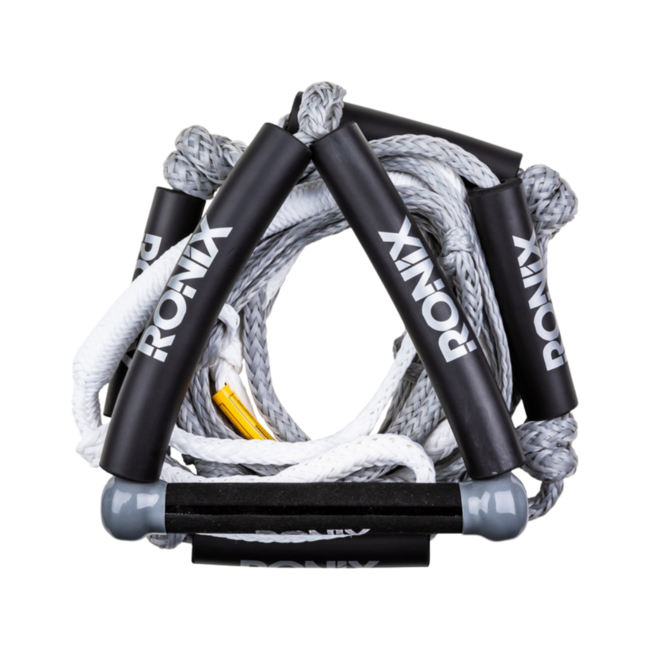 Ronix Bungee 10" Wakesurf Rope Hide Handle Grip 25ft w/ 5 Section 