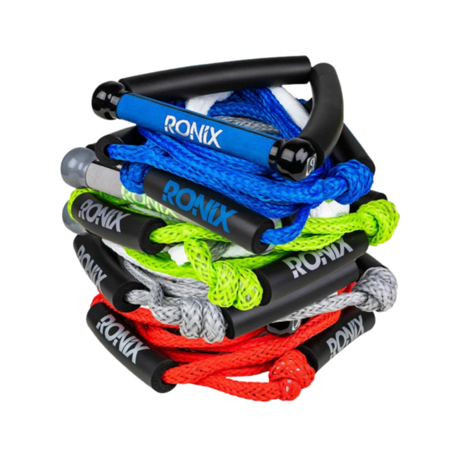 Ronix Bungee 10" Wakesurf Rope Hide Handle Grip 25ft w/ 5 Section 