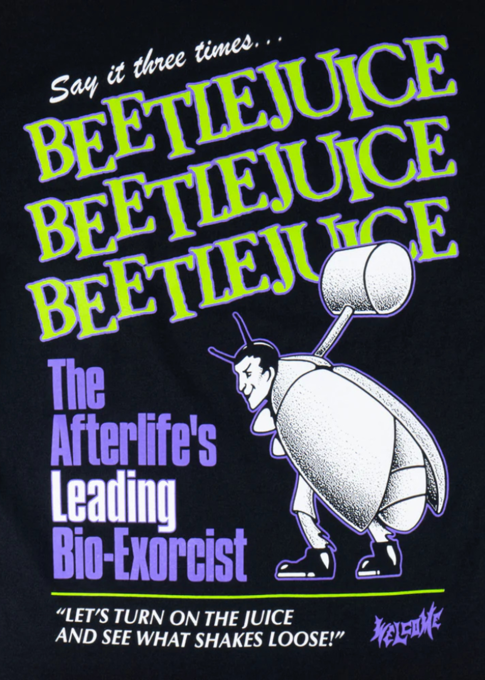 Welcome X Beetlejuice Men's Bio-Exorcist Short Sleeve Tee