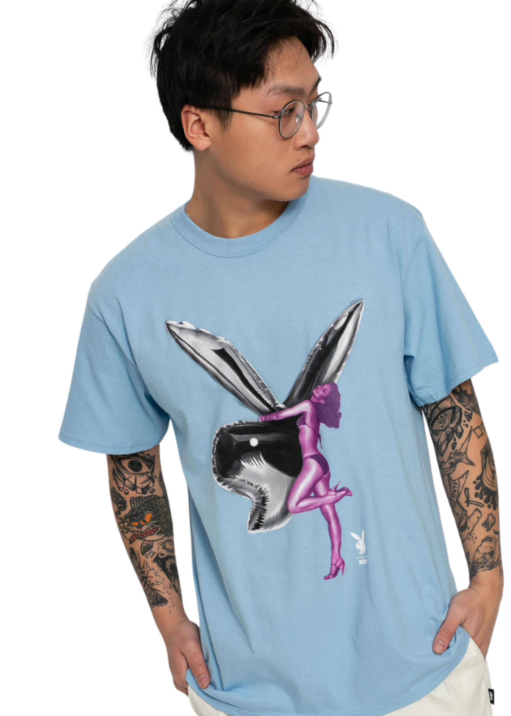 HUF Men's Bunny Balloon Short Sleeve Tee