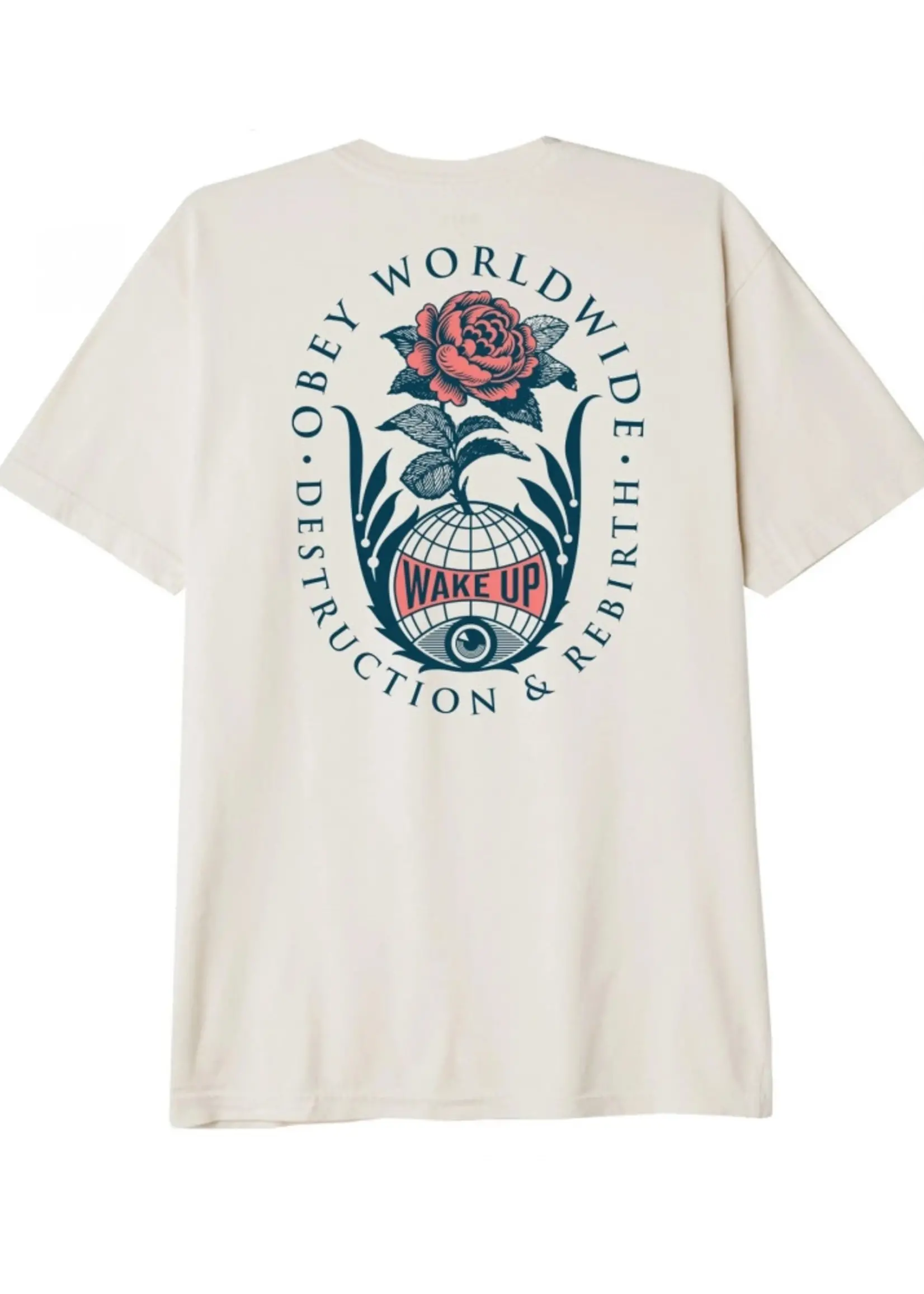 OBEY Men's Destruction & Rebirth Short Sleeve Tee