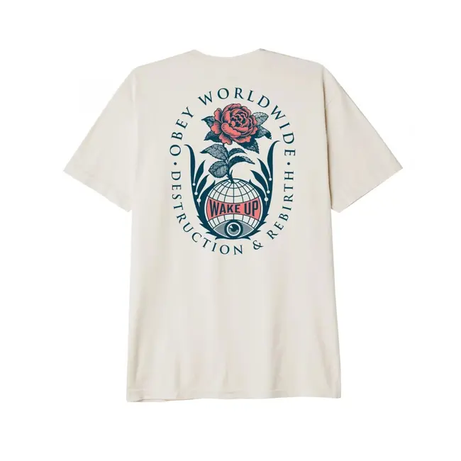 OBEY Men's Destruction & Rebirth Short Sleeve Tee