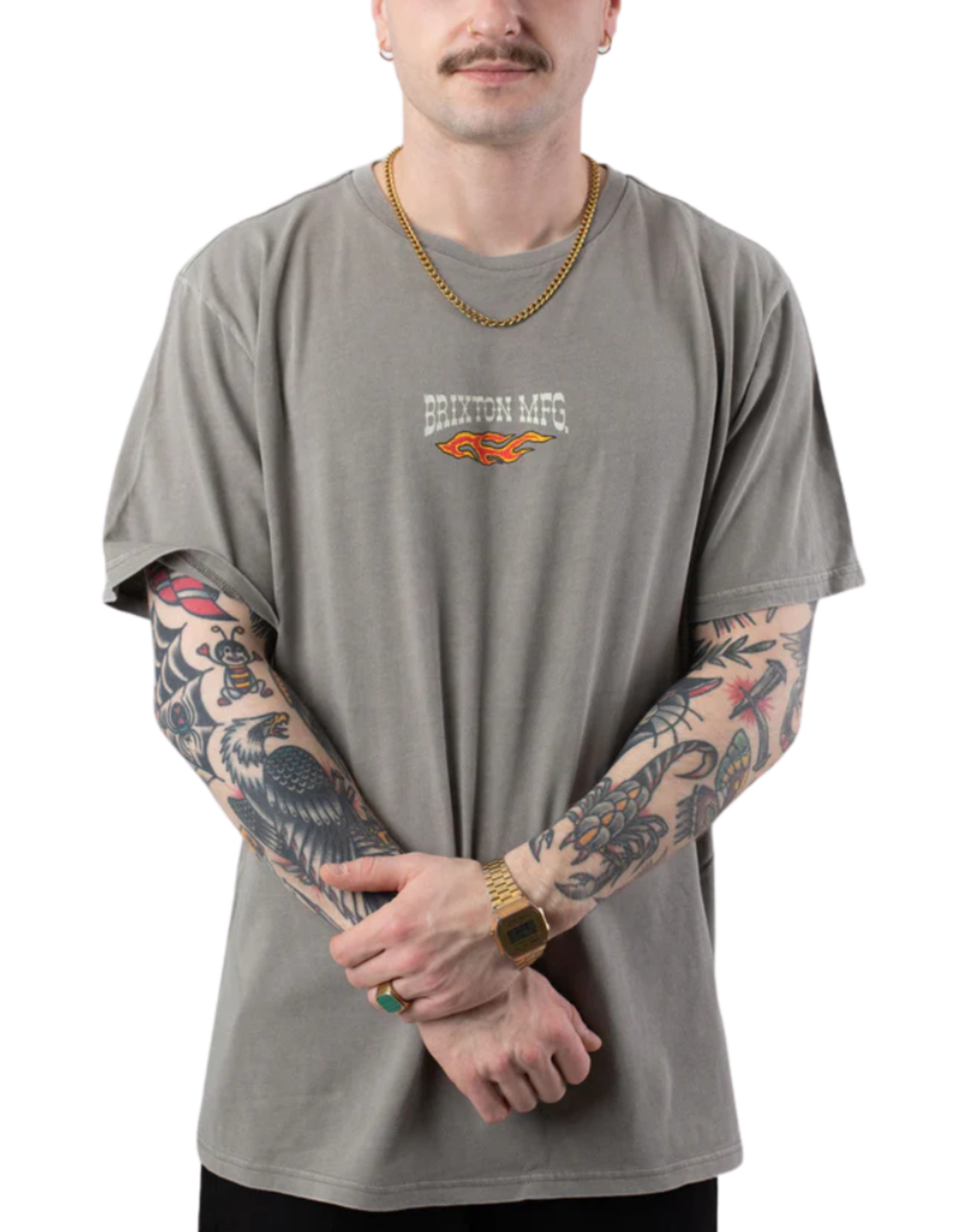 Brixton Men's Hardee Standard Short Sleeve Tee