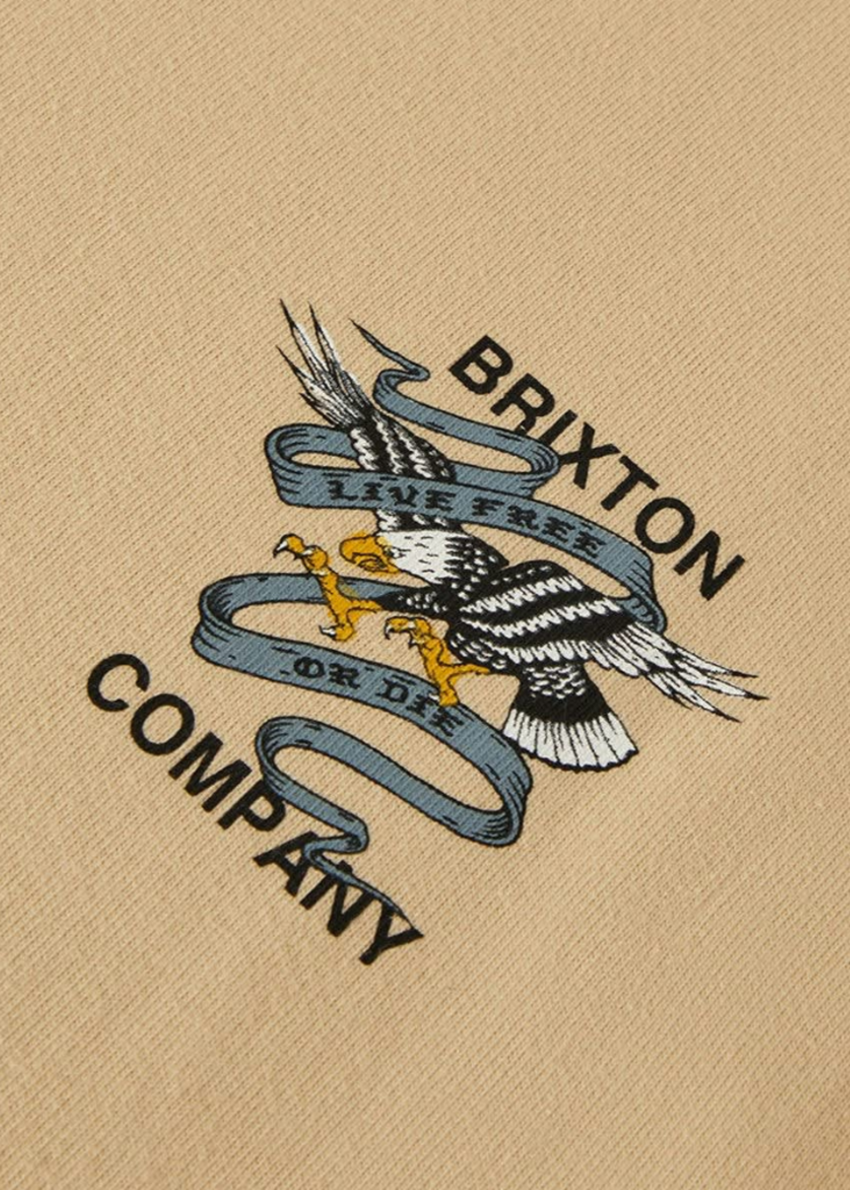 Brixton Men's Live Free Heavy Weight Short Sleeve Tee