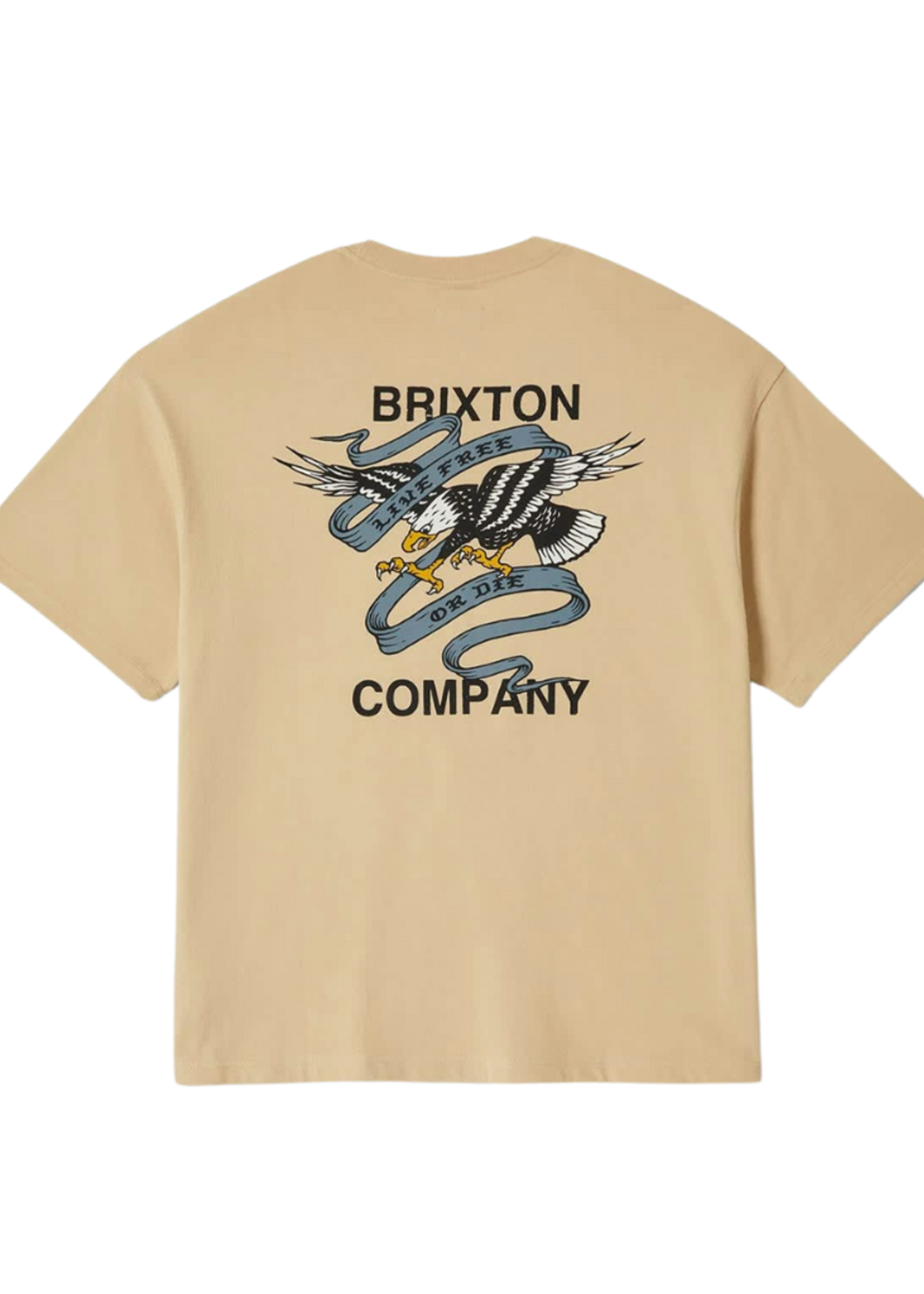 Brixton Men's Live Free Heavy Weight Short Sleeve Tee