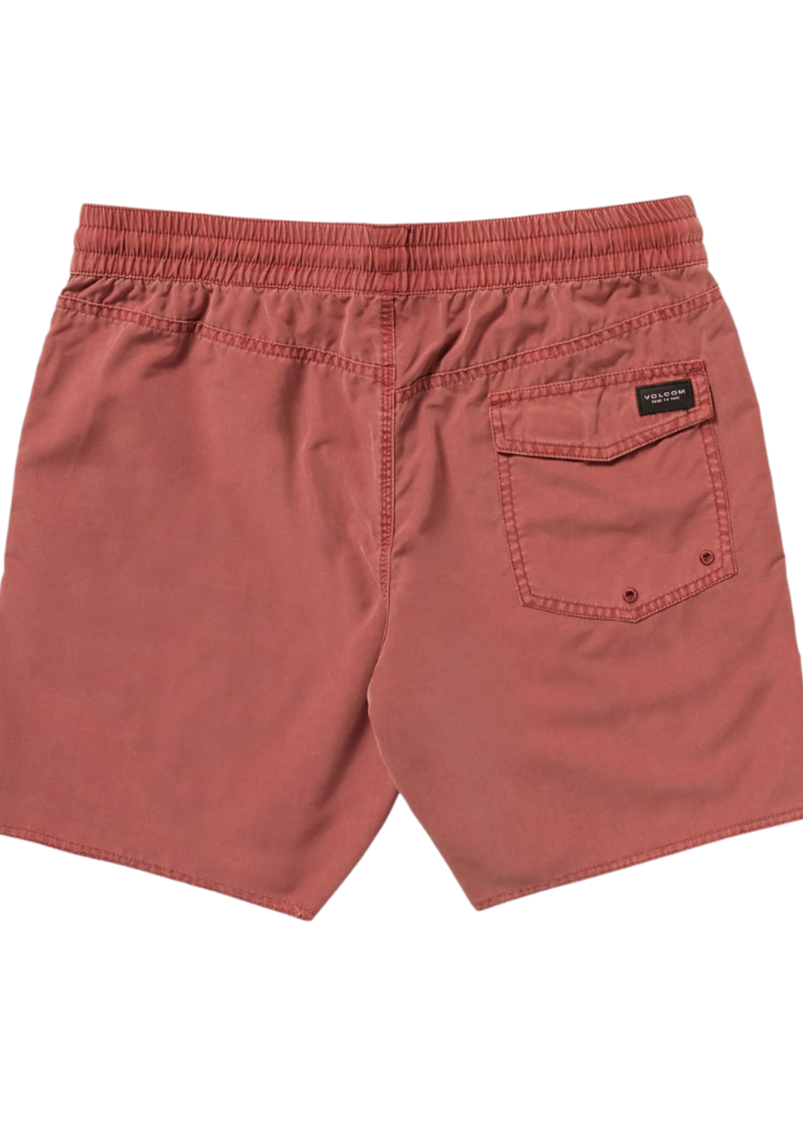 Volcom Men's Center Elastic Waist Swim Trunk 17"