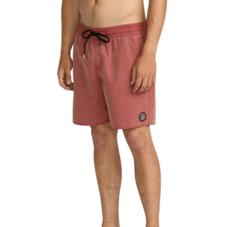Volcom Center Elastic Waist 17" Swim Short | Mahogany