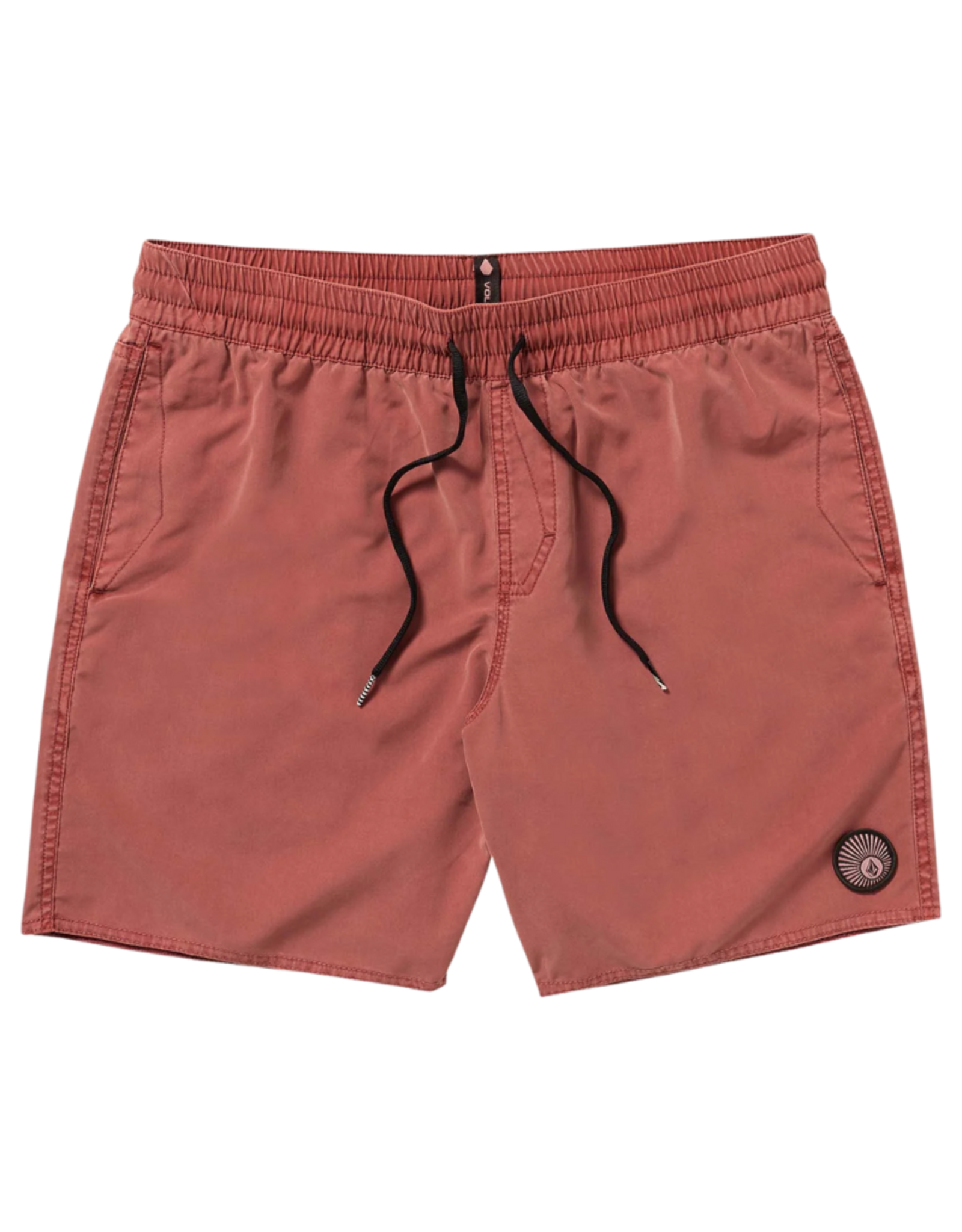 Volcom Men's Center Elastic Waist Swim Trunk 17"